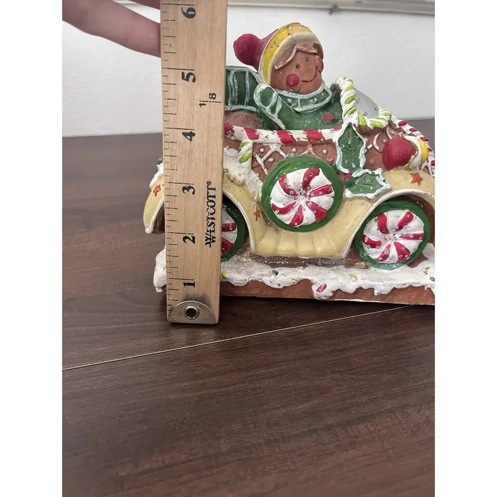 All Hearts Come Home Gingerbread House Fiber Optic Lighted Car Tested Works